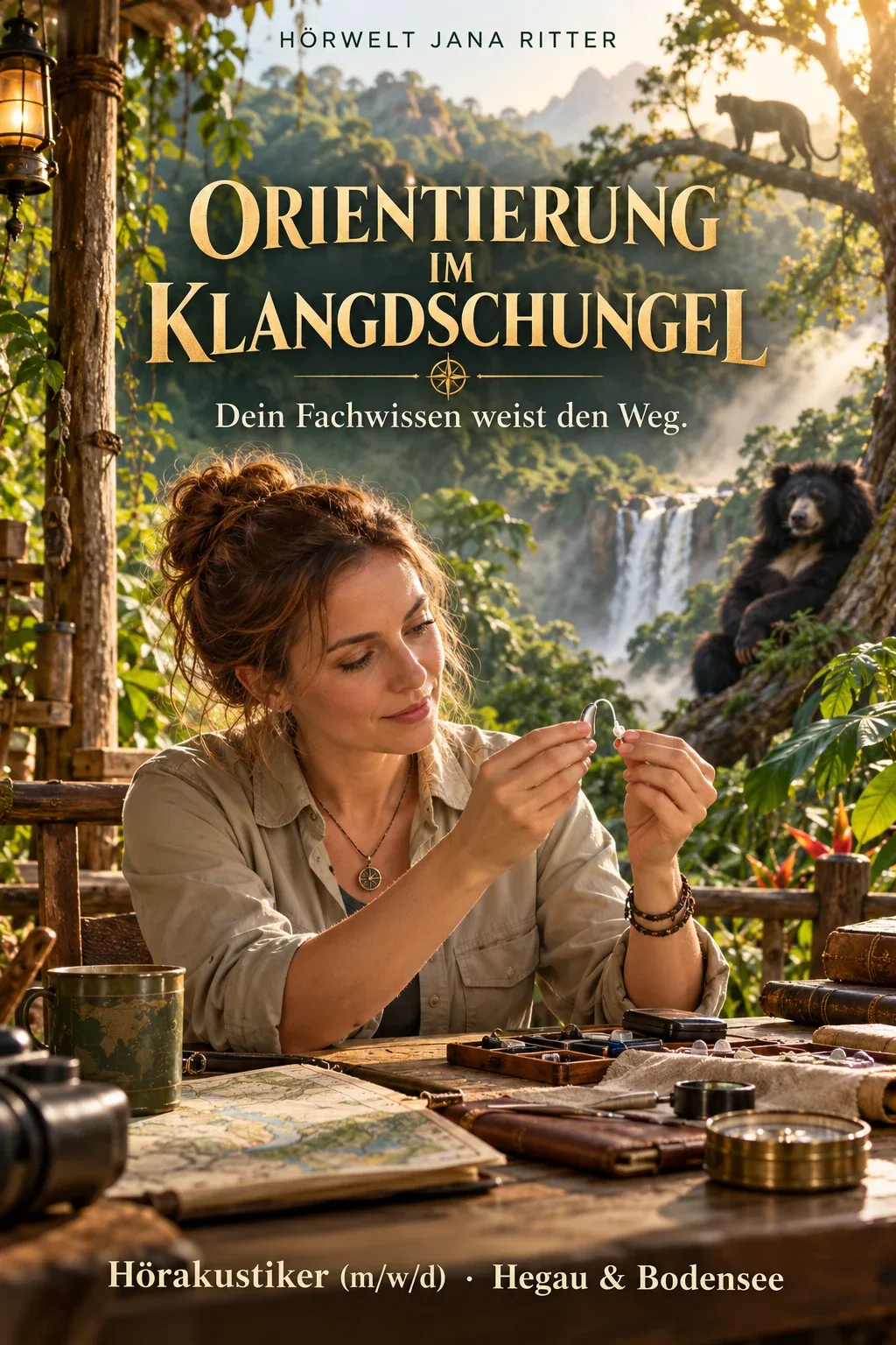 Motiv zur Recruiting-Story: Orientierung im Klangdschungel: Deine Dschungelbuch-Story als Hörakustiker (m/w/d) im Hegau