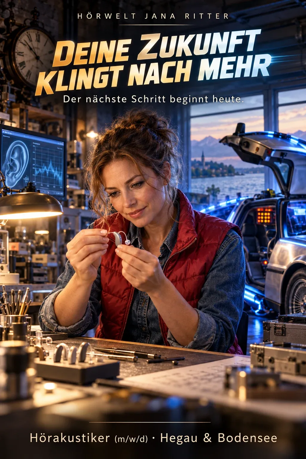 Motiv zur Recruiting-Story: Stellenausschreibung: Hörakustiker (m/w/d) bei Hörwelt Jana Ritter - Der Hörwunscherfüller auf Zeitreise!