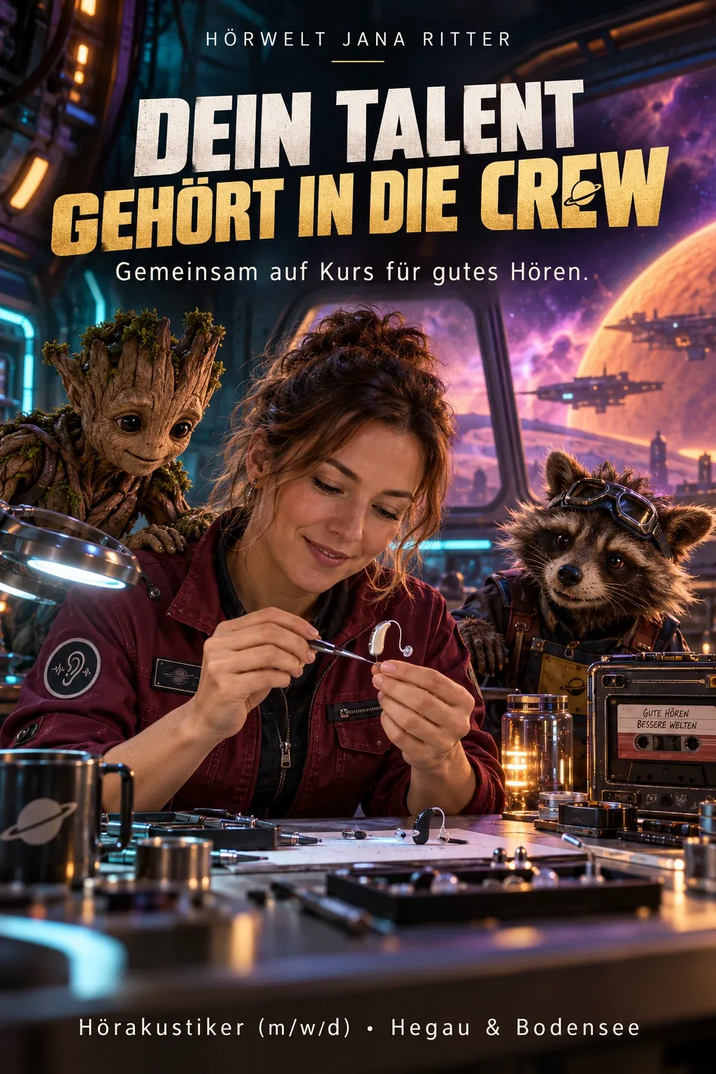 Motiv zur Recruiting-Story: Dein Talent gehört in die Crew: Hörakustiker (m/w/d) im Hegau und am Bodensee