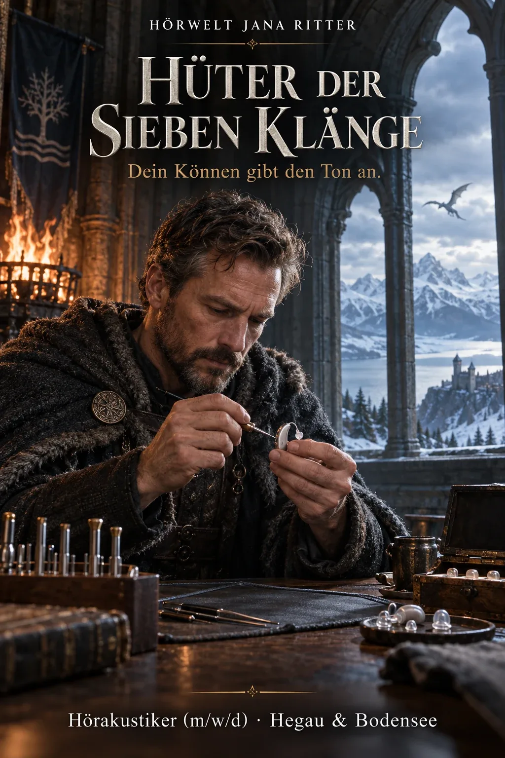 Motiv zur Recruiting-Story: Hüter der sieben Klänge: Dein Game-of-Thrones-Kapitel als Hörakustiker (m/w/d) im Landkreis Konstanz