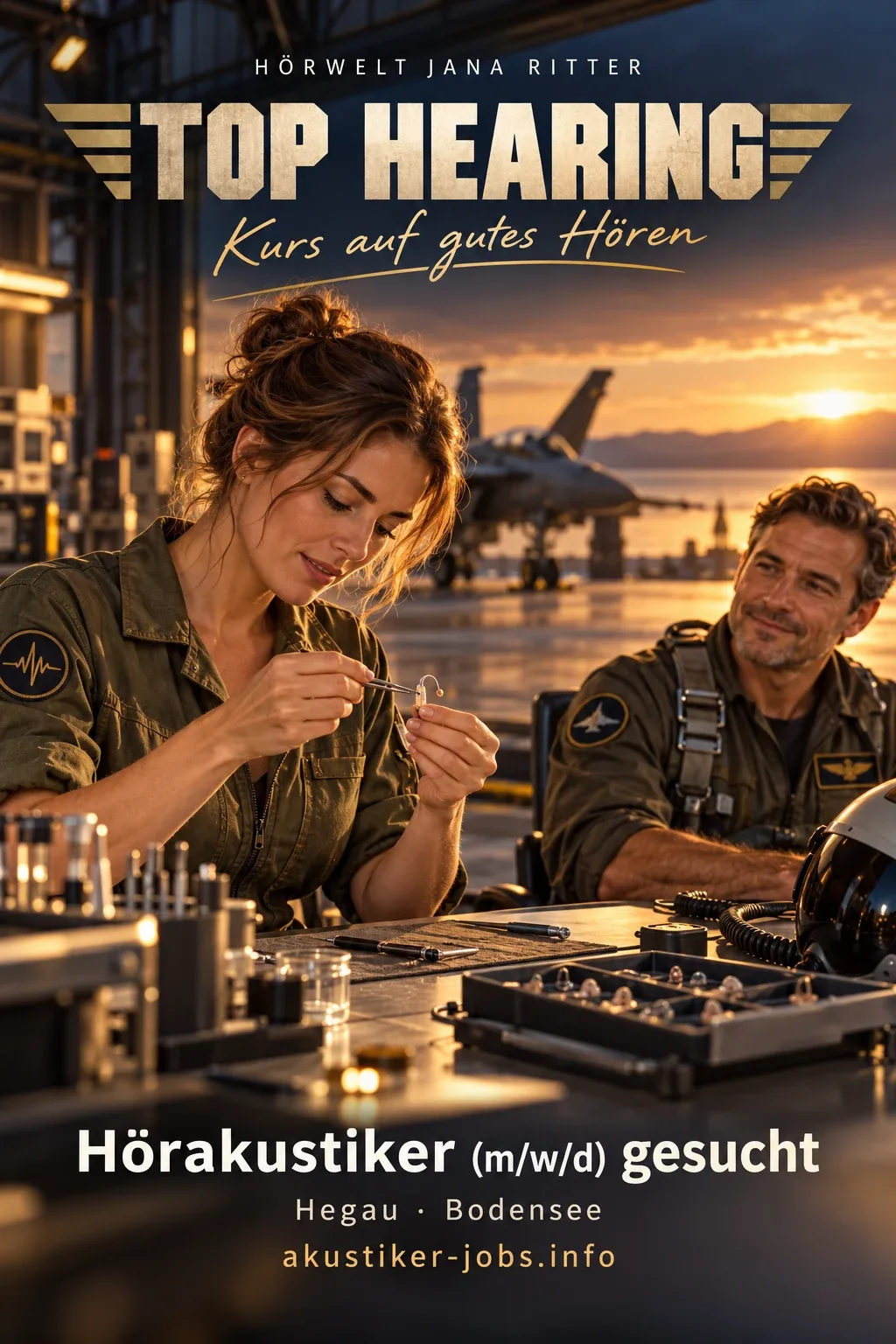 Motiv zur Recruiting-Story: Top Hearing: Deine Top-Gun-Mission als Hörakustiker (m/w/d) im Hegau und am Bodensee