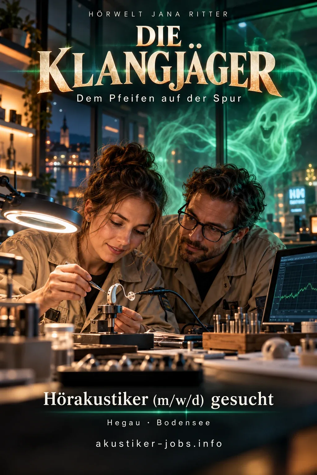 Motiv zur Recruiting-Story: Die Klangjäger: Deine Ghostbusters-Story als Hörakustiker (m/w/d) im Hegau