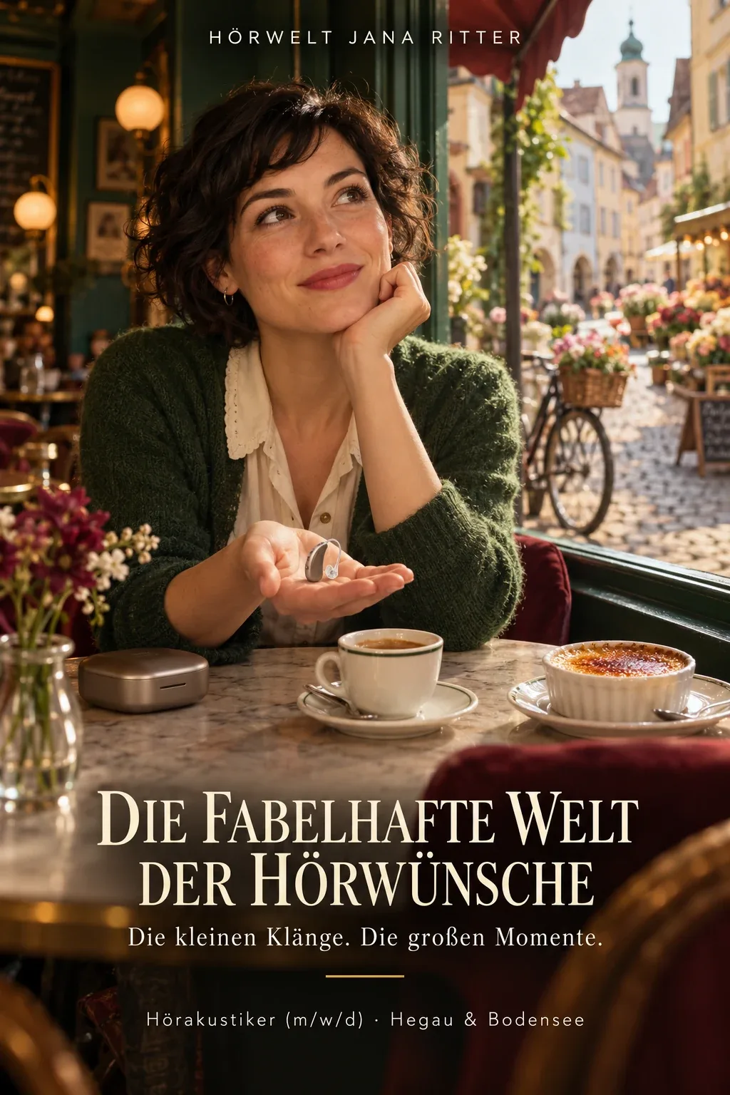 Motiv zur Recruiting-Story: Die fabelhafte Welt der Hörwünsche: Deine Amélie-Story als Hörakustiker (m/w/d) im Hegau