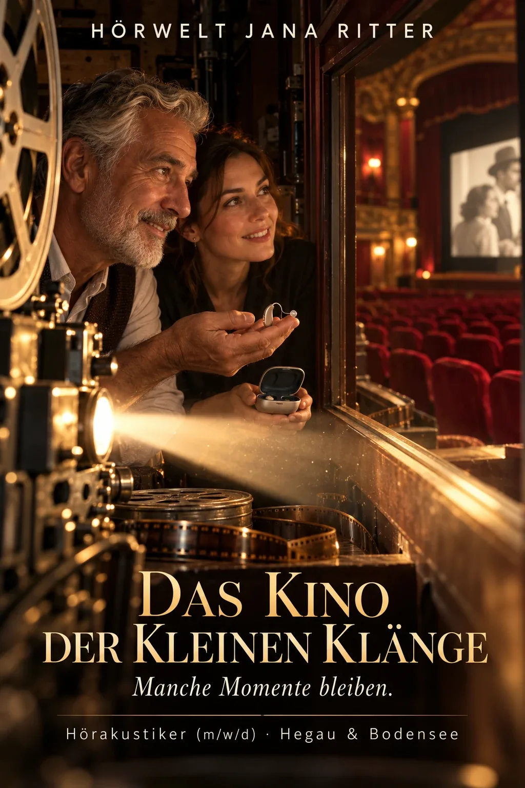 Motiv zur Recruiting-Story: Das Kino der kleinen Klänge. Eine Cinema-Paradiso-Story für Hörakustiker (m/w/d) am Bodensee