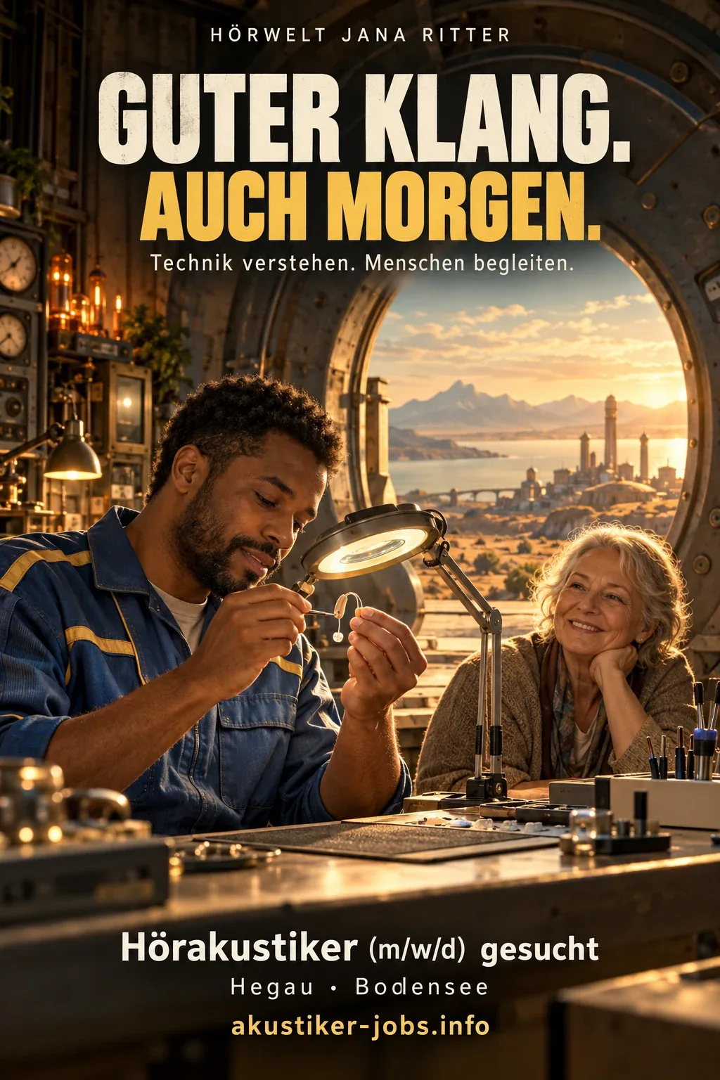 Motiv zur Recruiting-Story: Guter Klang, auch morgen: Eine Fallout-Story für Hörakustiker (m/w/d) im Hegau und am Bodensee