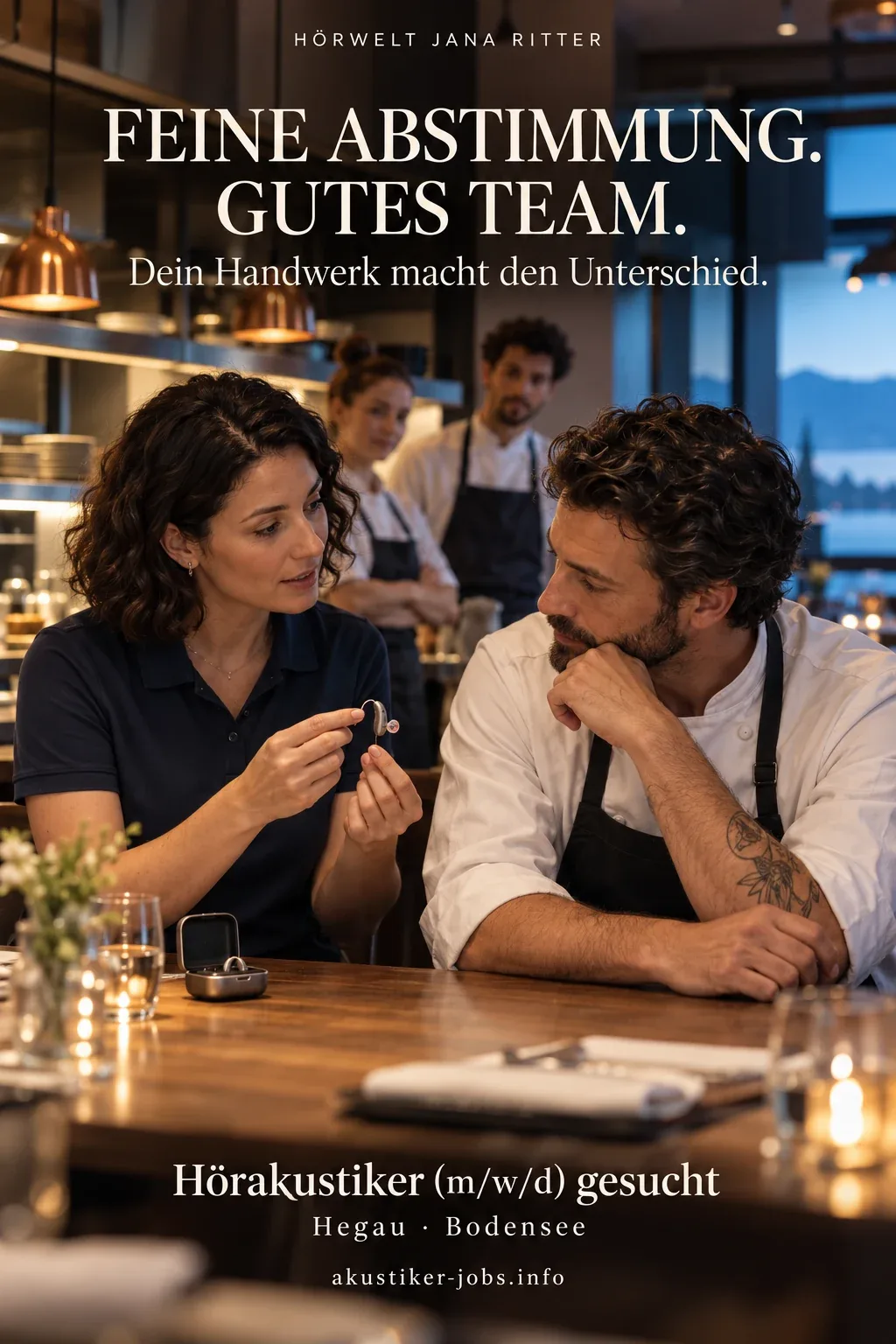 Motiv zur Recruiting-Story: Feine Abstimmung, gutes Team: Eine The-Bear-Story für Hörakustiker (m/w/d) am Bodensee