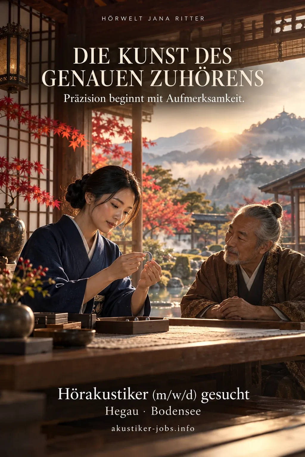 Motiv zur Recruiting-Story: Die Kunst des genauen Zuhörens: Eine Shōgun-Story für Hörakustiker (m/w/d) im Landkreis Konstanz