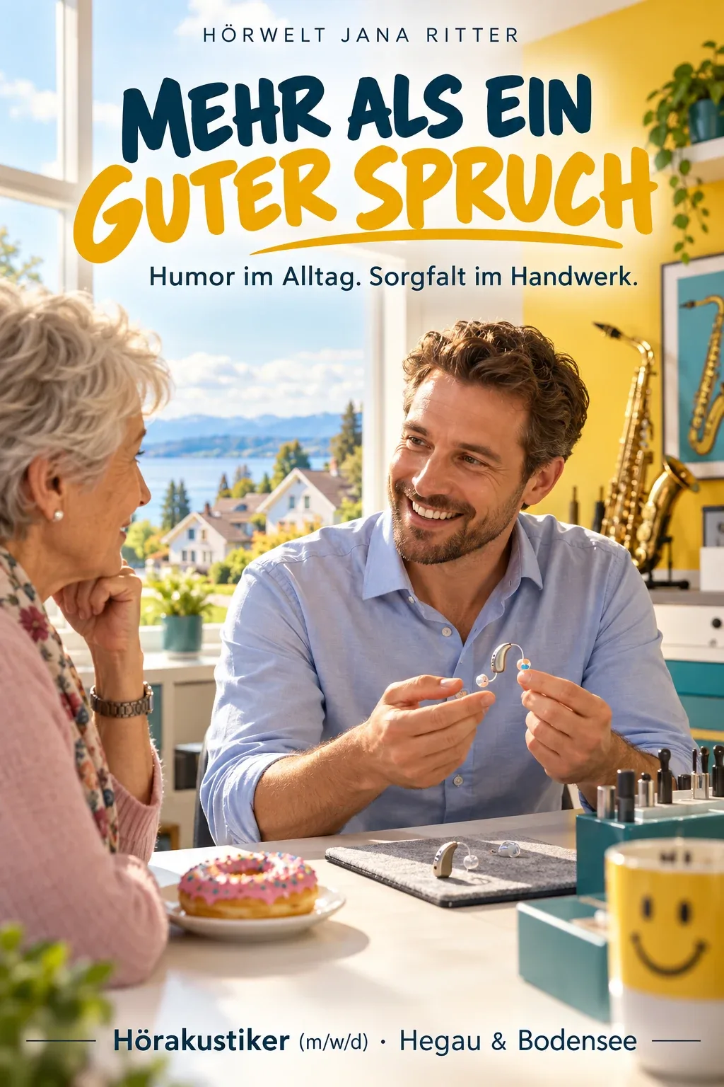 Motiv zur Recruiting-Story: Mehr als ein guter Spruch: Dein Hörakustiker-Job (m/w/d) im Hegau und am Bodensee